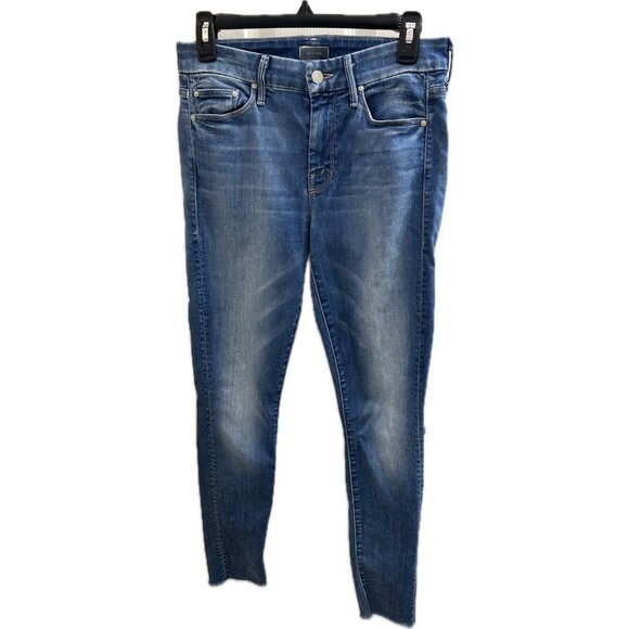MOTHER The Looker Ankle Fray Birds of Paradise Jeans Size 28 - Picture 1 of 16
